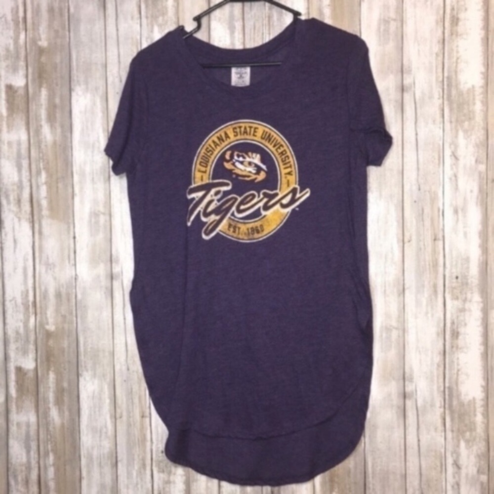 NCAA LSU Tigers High Low Tee